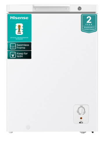Hisense 141L Chest Freezer with Seamless Frame and Boundless Door - White Hisense H180cf picture