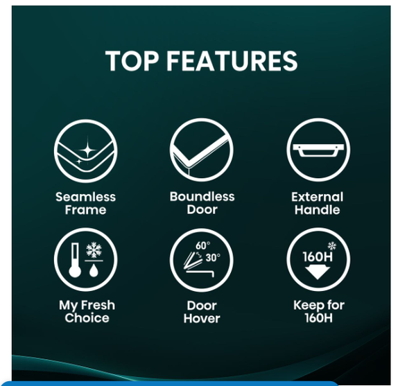 Hisense 141L Chest Freezer with Seamless Frame and Boundless Door - White Hisense H180cf