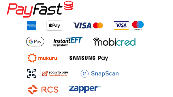 Logo for Visa, Mastercard, Scode or instant EFT