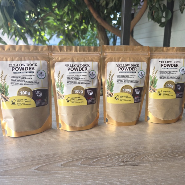 ZURIAL Organics™ Yellow Dock Powder – 100g