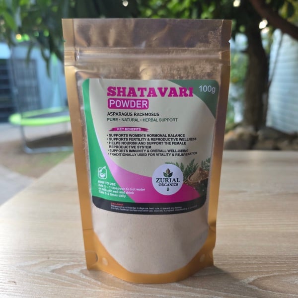 ZURIAL Organics™ Shatavari Powder – 100g