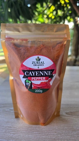 ZURIAL Organics™ Cayenne Pepper Powder – 200g