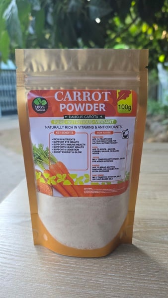 ZURIAL Organics™ Carrot Powder – 100g