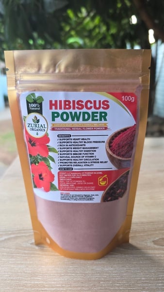 ZURIAL Organics™ Hibiscus Powder – 100g picture
