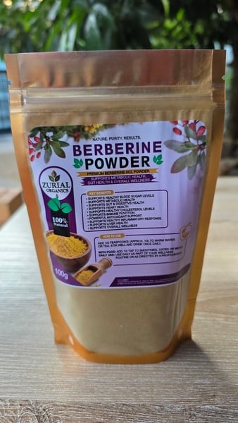 ZURIAL Organics™ Berberine Powder – 100g