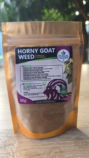ZURIAL Organics™ Horny Goat weed Extract Powder– 50g picture