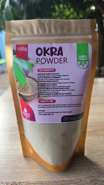 ZURIAL Organics™ Okra Powder – 100g
