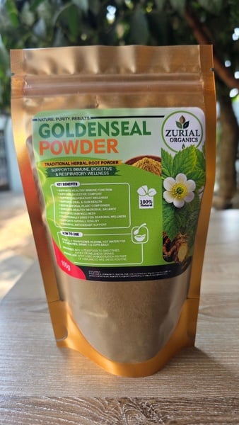 ZURIAL Organics™ Goldenseal Powder – 100g