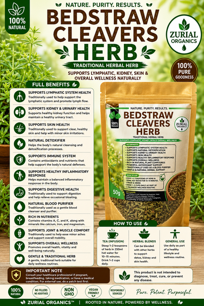 ZURIAL Organics™ Bedstraw/Cleavers – 50g