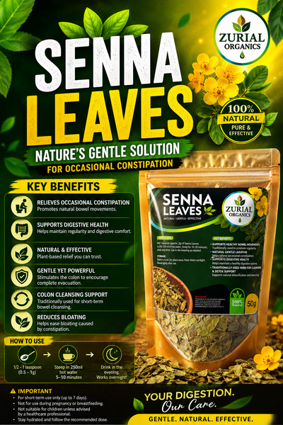 ZURIAL Organics™ Senna leaves – 50g