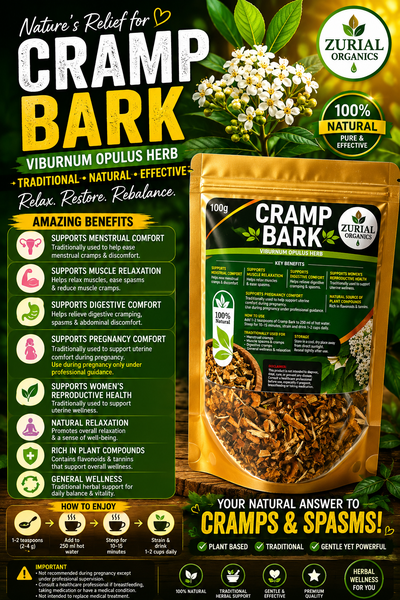 ZURIAL Organics™ Cramp bark – 100g