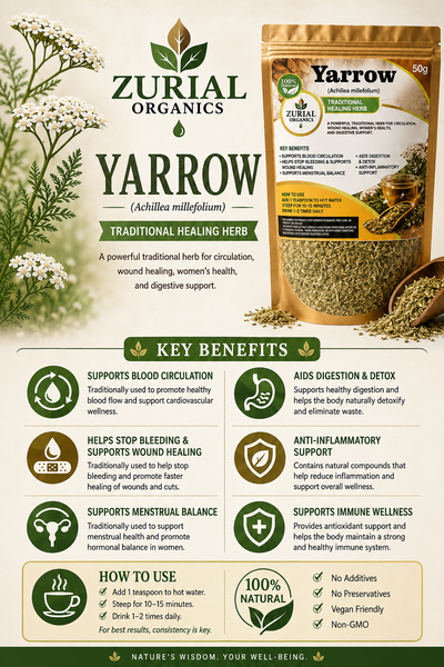 ZURIAL Organics™ Yarrow – 50g