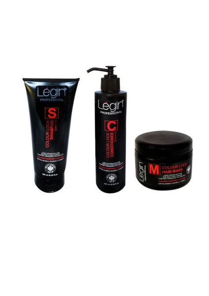 Colour Lock Shampoo, Conditioner & Mask Set (3x250ml - Legin