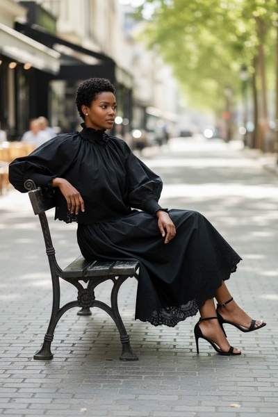 HIGH NECK DRESS