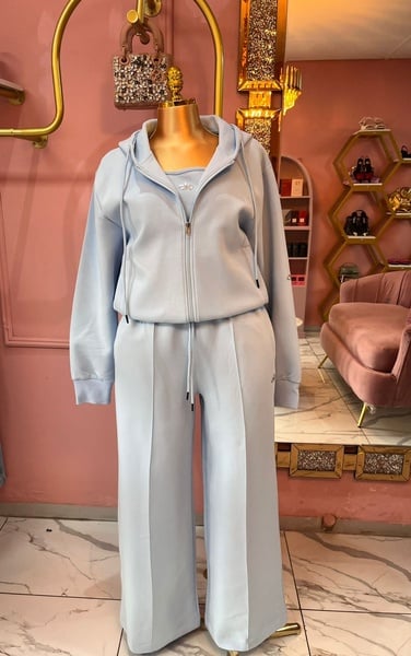 Alo Sweat Set - Light Blue