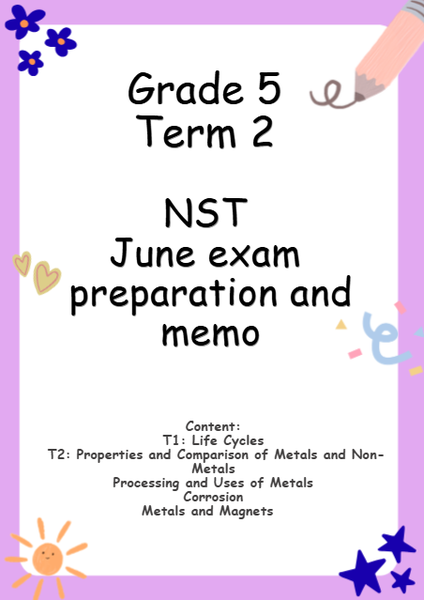 Grade 5 Term 2 NST June exam preparation and memo