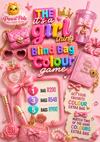 THE It's A Girl Thing Blind Bag Colour Game picture