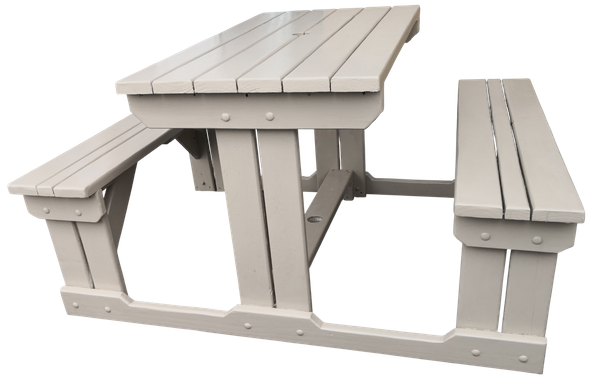 Solid Wood Two Beach Picnic Bench