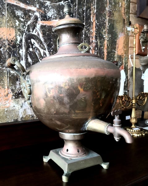 Antique 19th-century Copper Samovar