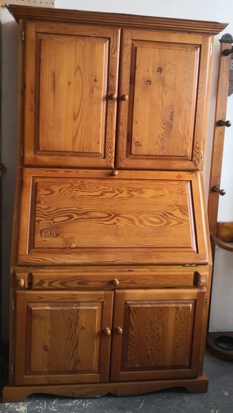 Knotty Pine Secretary Desk