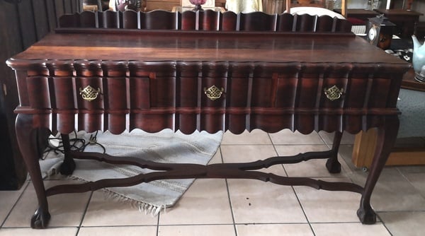 Mid-20th Century Imbuia Ball & Claw Server