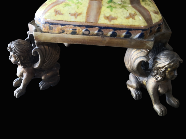 Rare 20th-century French Porcelain and Ormolu-mounted Twin-handled Urn