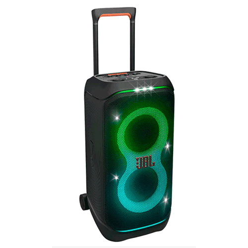 JBL Partybox Stage 320 Portable Party Speaker with Wheels - Black