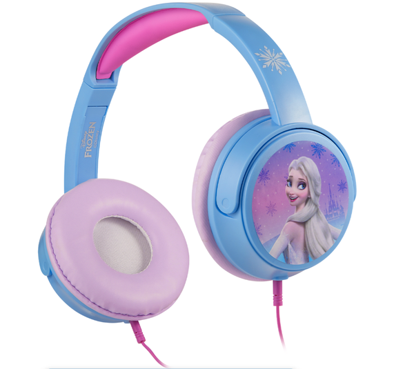Disney Frozen Kids Wired Headphones with Volume Limiter & Stickers
