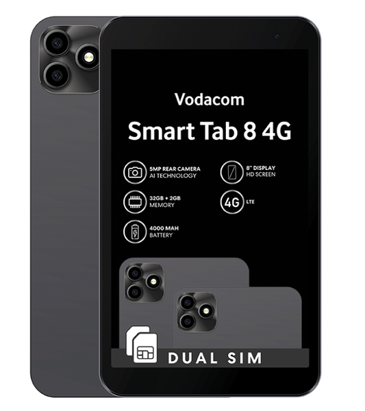 Vodacom Smart Tab 8 4G 32GB - Black