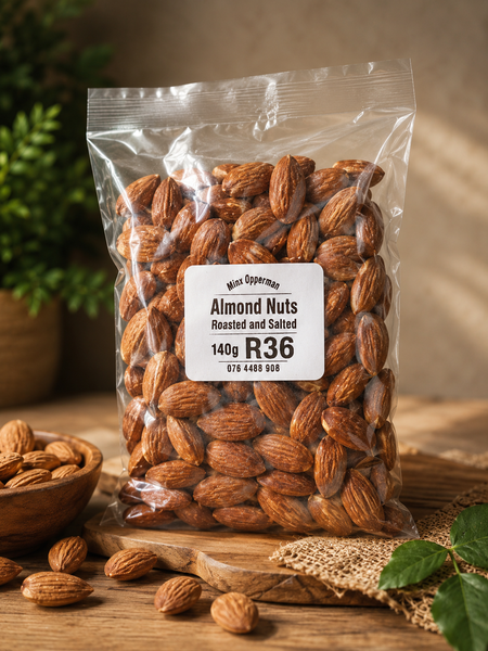 Almond Nuts Roasted and Salted 140g