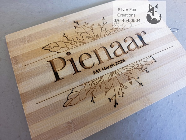 Engraved Serving Platter and Coasters