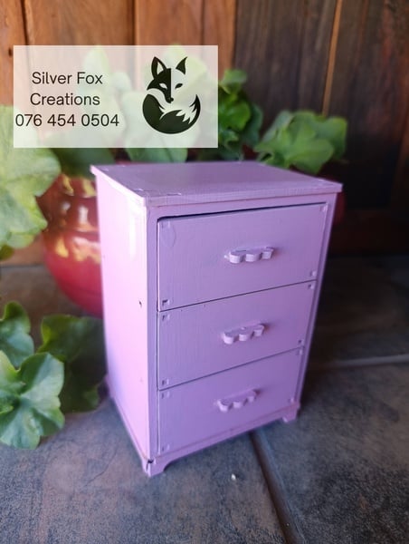 Wooden Jewelry/Trinket Box Lavender