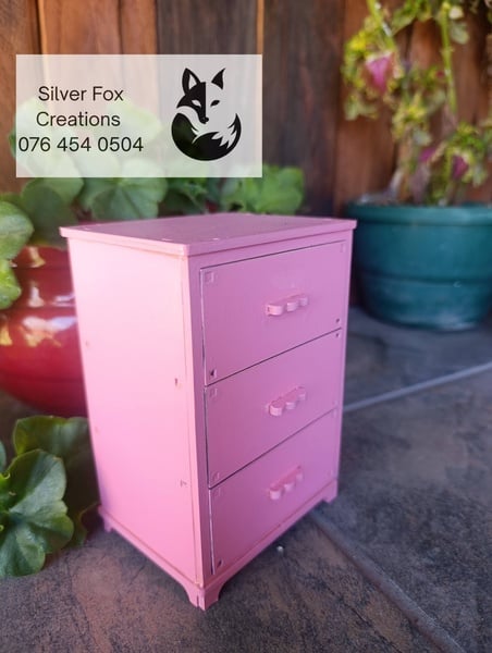 Wooden Jewelry/Trinket Box Pink