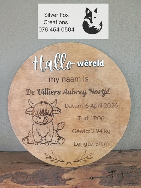 Hallo World Custom Plaque
