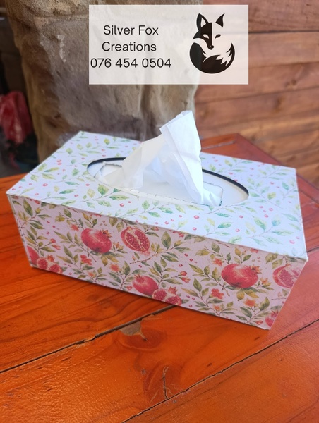 Decoupaged Wooden Tissue Box Cover