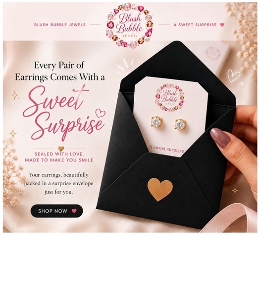 The Blush Bubble Earing Bar