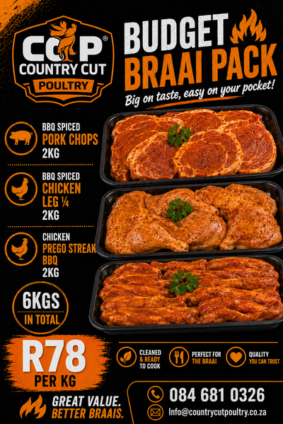 Budget Braai combo pack (6kg in total)