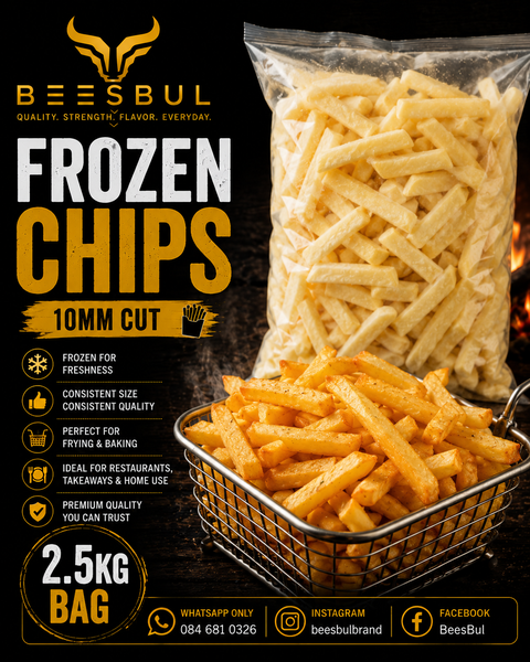 Chips 2.5kg 10mm straight cut frozen