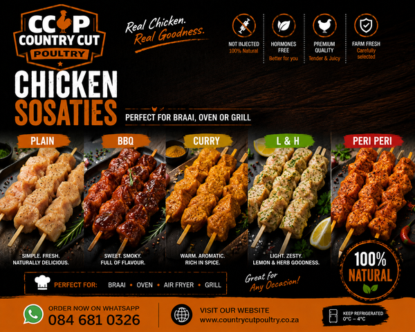 022 Chicken Sosaties L&H ,S&S ,BBQ ,Plain