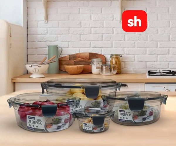 4pc Round Containers