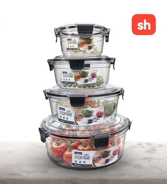 4pc Round Containers