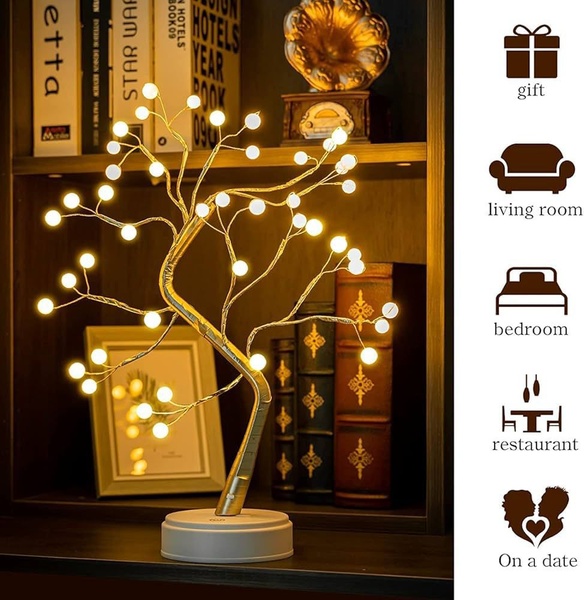 Cherries On A Tree Led Lamp