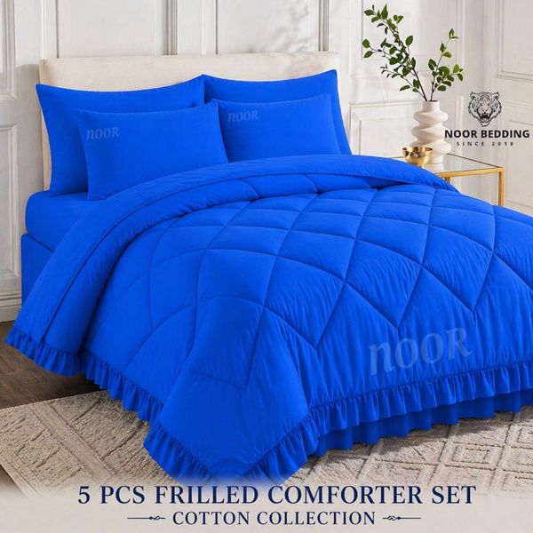 5pc Frilled Comforter Set