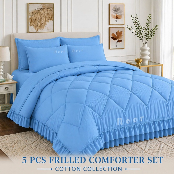 5pc Frilled Comforter Set