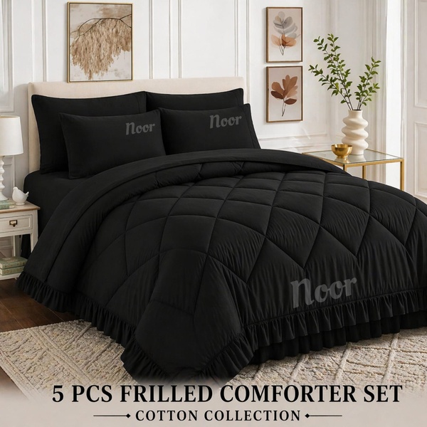 5pc Frilled Comforter Set