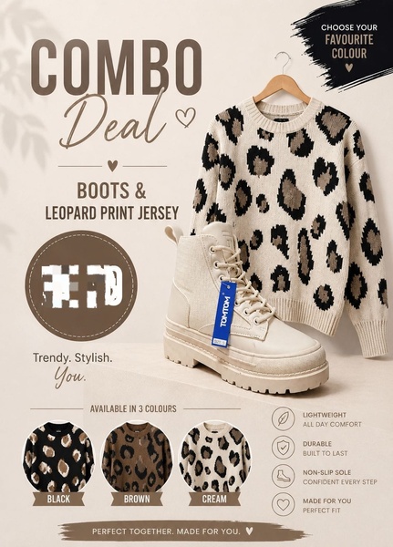 Boots & Leopard Print Combo 😍