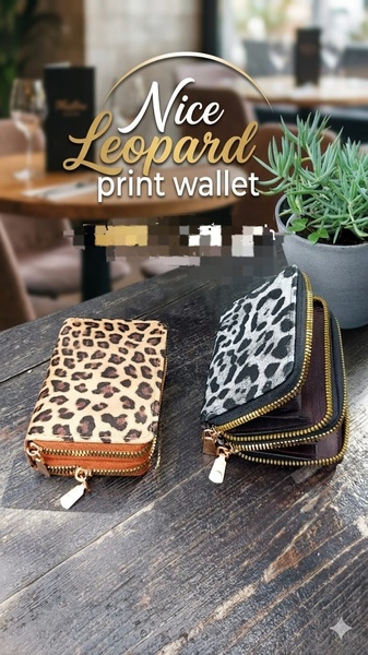 Leopard Print Wallet