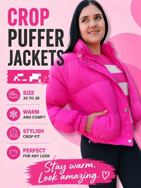 Crop Puffer Jacket