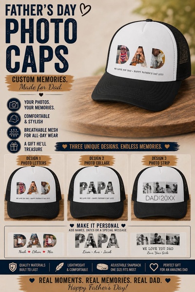 Father's Day Photo Cap