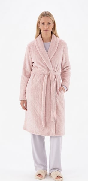 Ladies Plush textured grown pijama